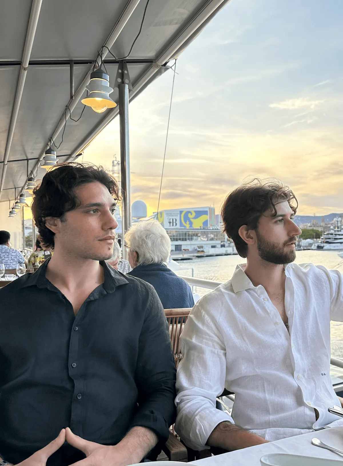 The Growth Cab founders at a business lunch