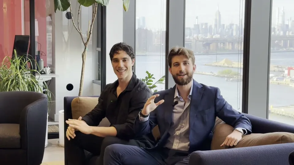 Federico Donatone and Lorenzo Asnaghi in the Growth Cab office in New York